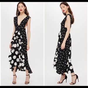 Topshop Black and white polka dot dress❤️